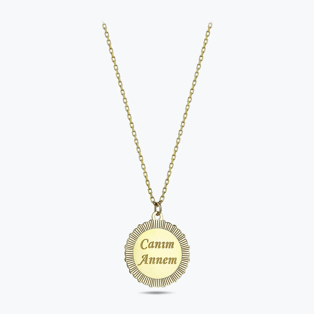 Altinbas Life Canım Annem Gold Necklace