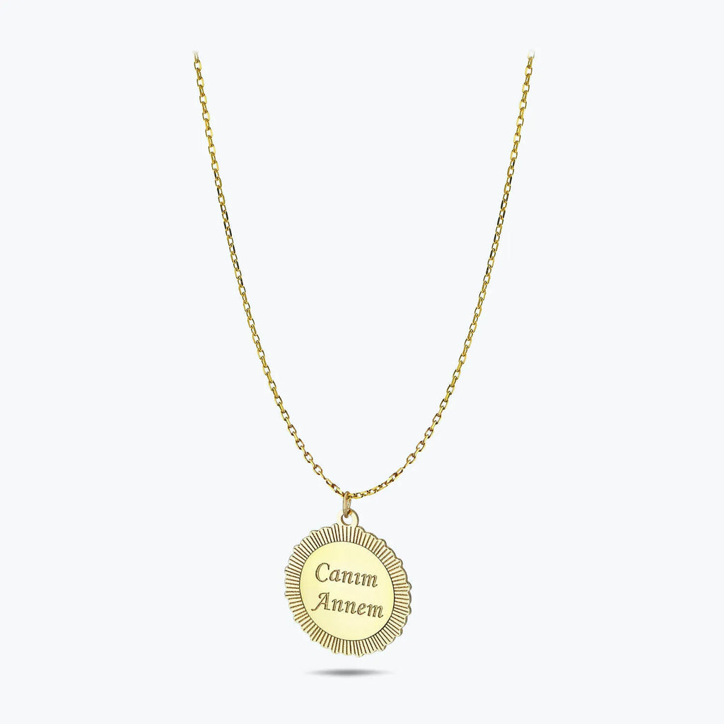 Altinbas Life Canım Annem Gold Necklace