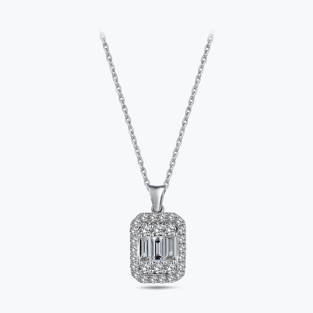 Baguette Diamond Necklace