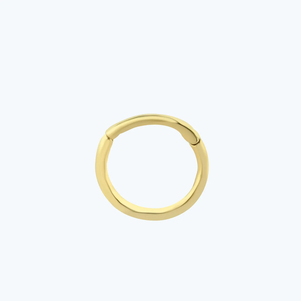 Gold Hoop Clicker Piercing