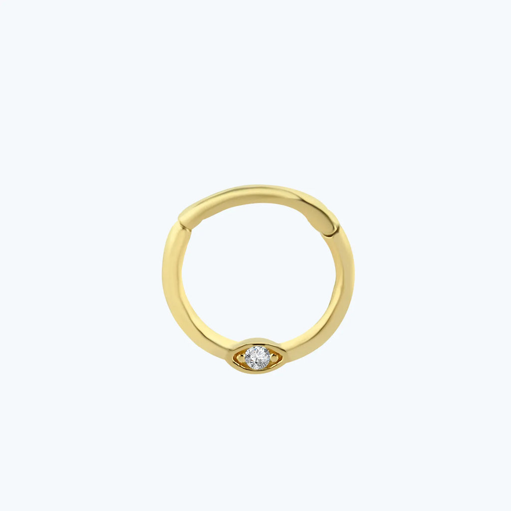 Segmentring Clicker Gold Piercing