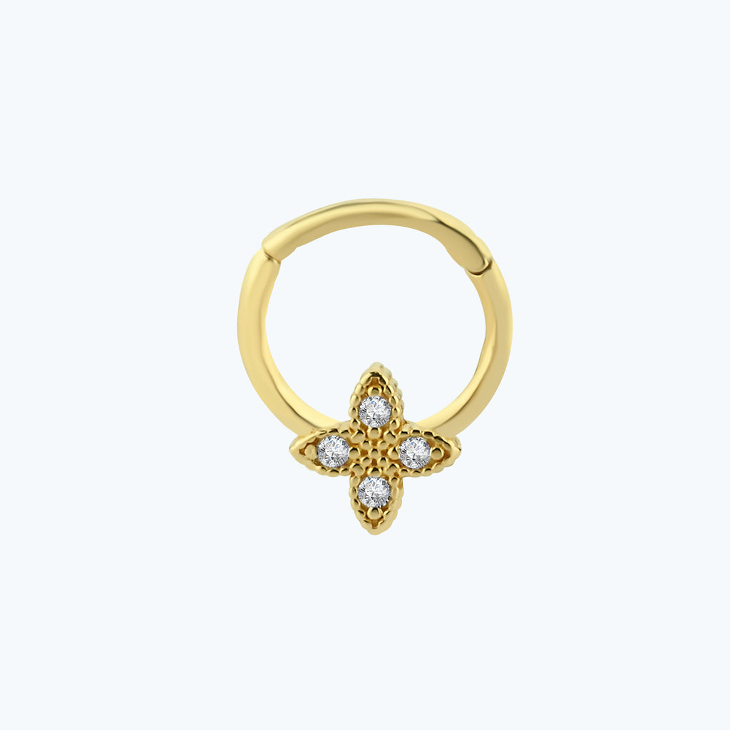 Segmentring Clicker Gold Piercing