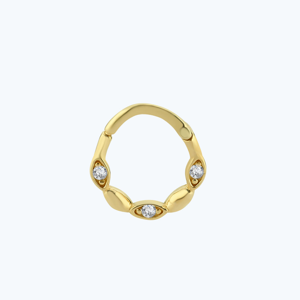 Segmentring Clicker Gold Piercing