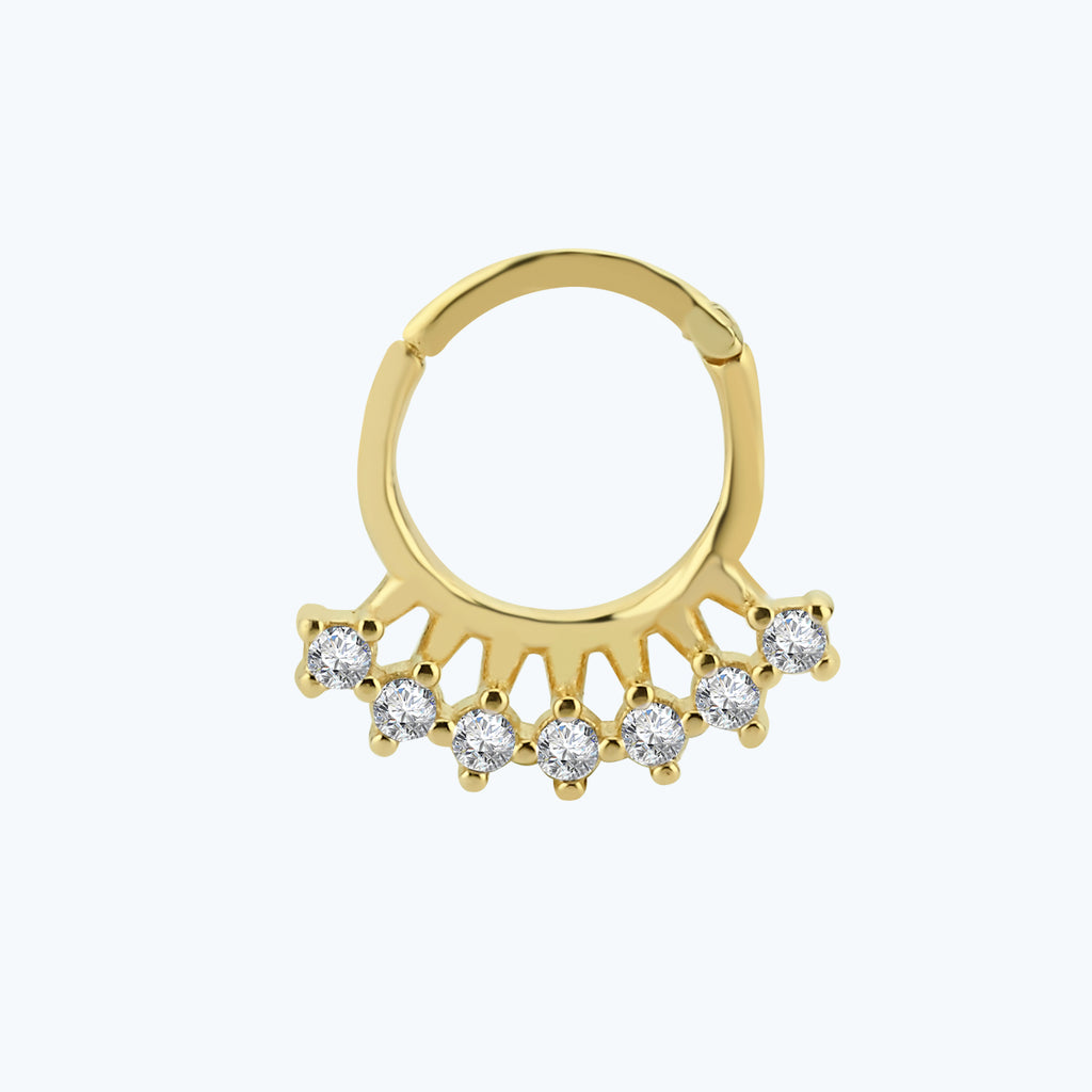 Segmentring Clicker Gold Piercing