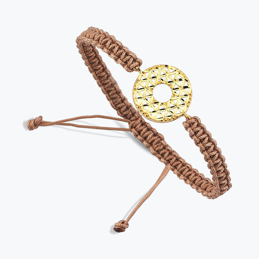 22 K Bracelet Or Fleur de Vie