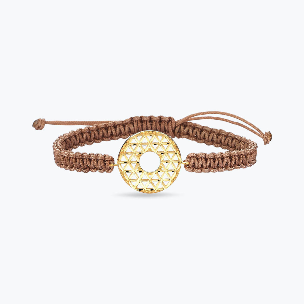 22 K Bracelet Or Fleur de Vie