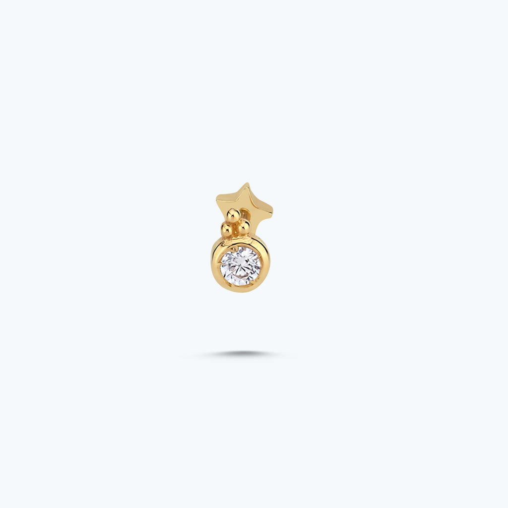 Tragus Piercing Gold