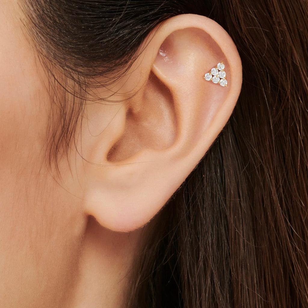 Gold Tragus Piercing