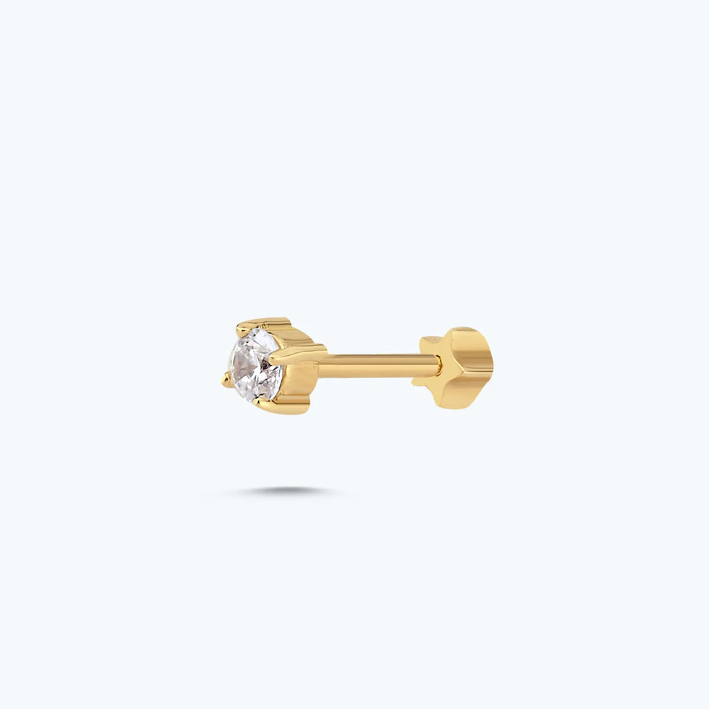 Gold Tragus Piercing