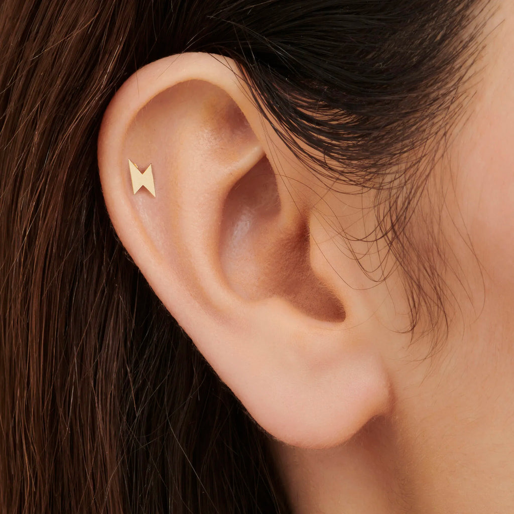 Gold Tragus Piercing