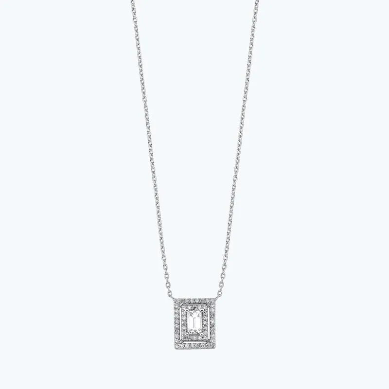 Baguette Diamond Necklace