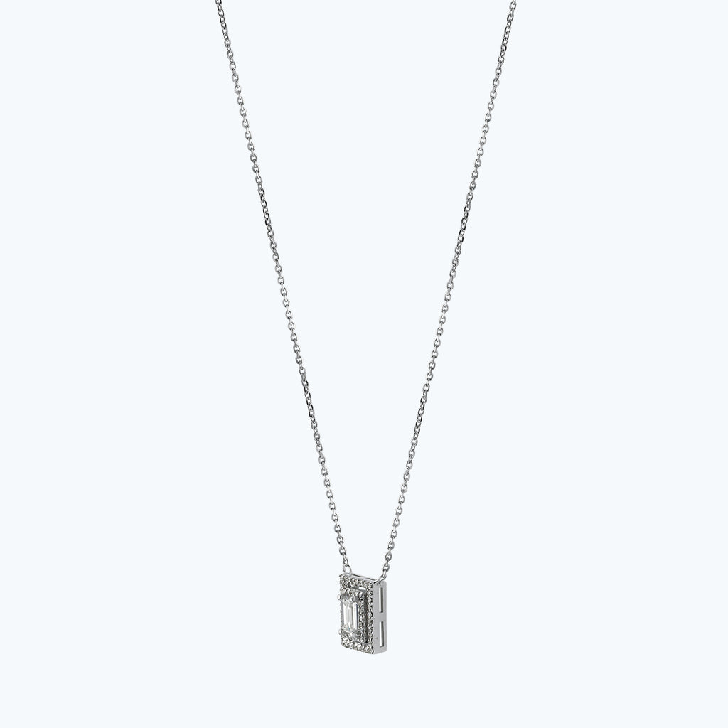 Baguette Diamond Necklace