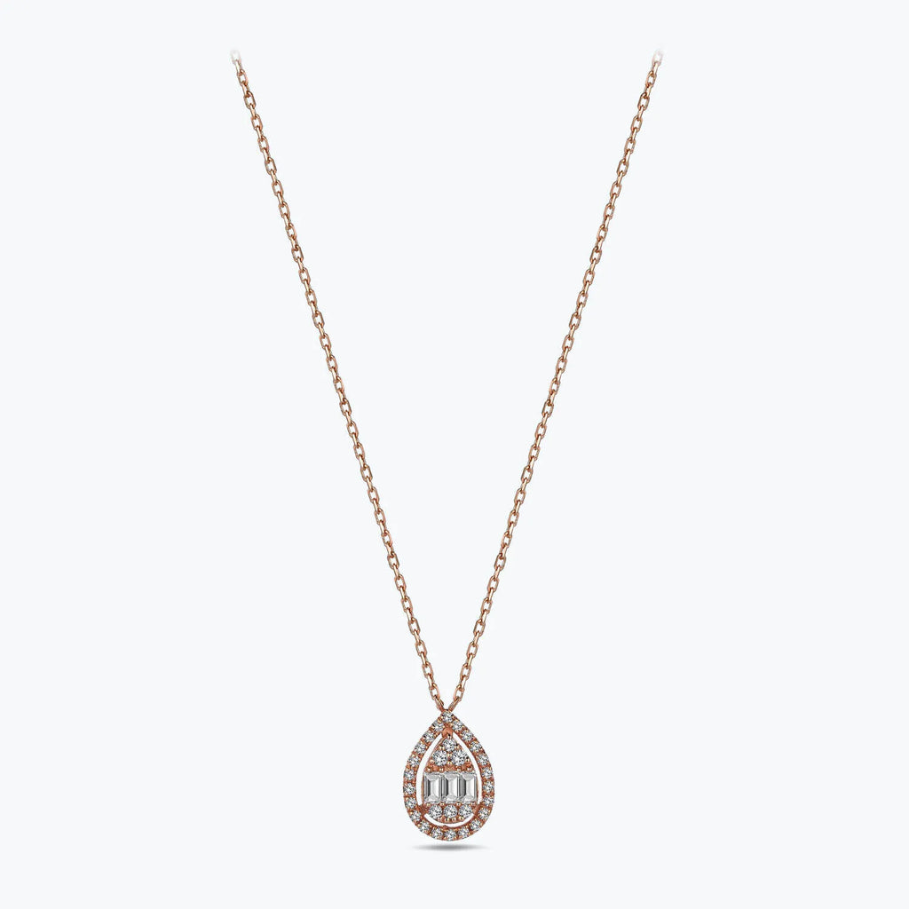 Baguette Diamond Necklace