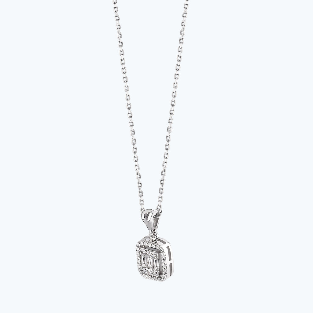 Baguette Diamond Necklace