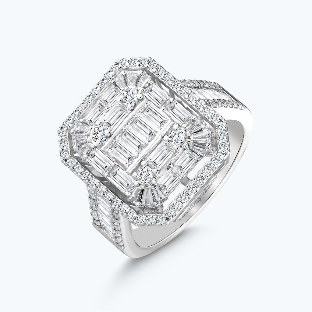 Bague Diamant Baguette