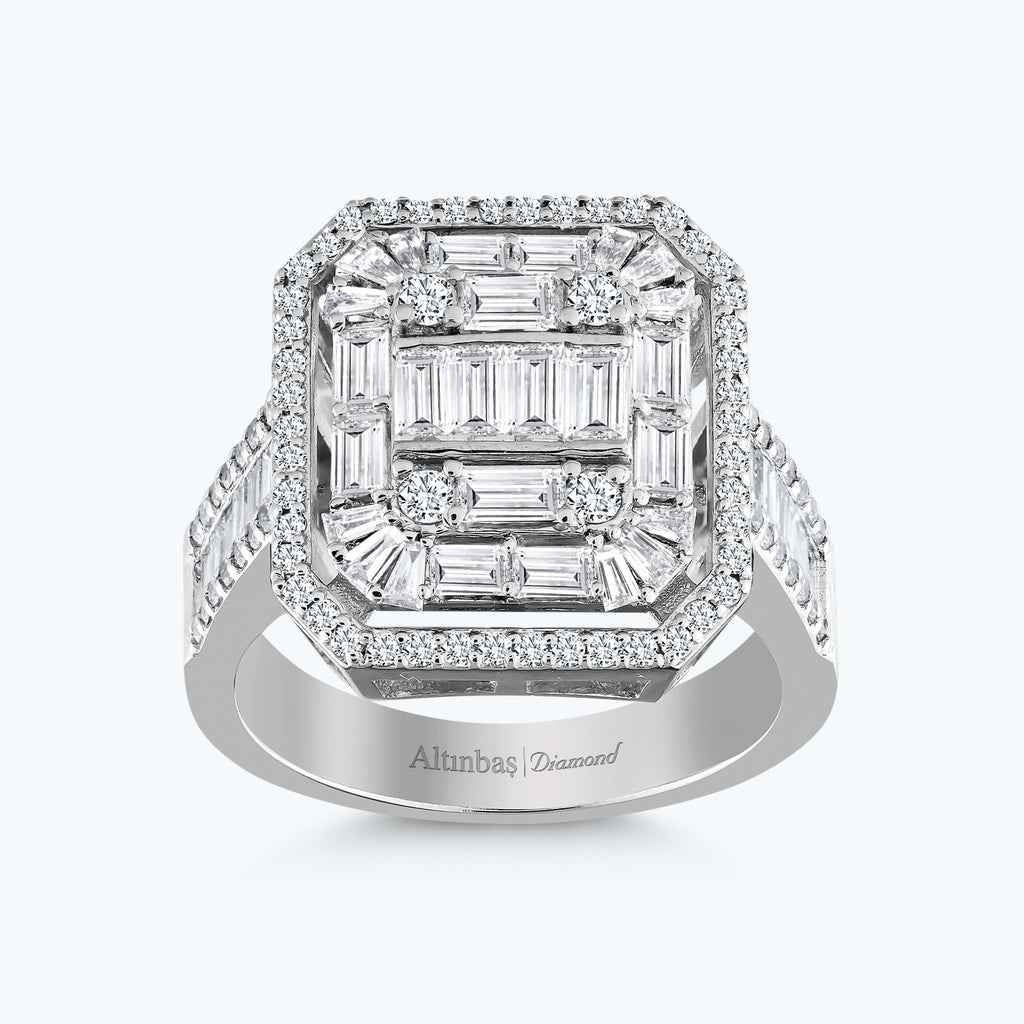 Bague Diamant Baguette