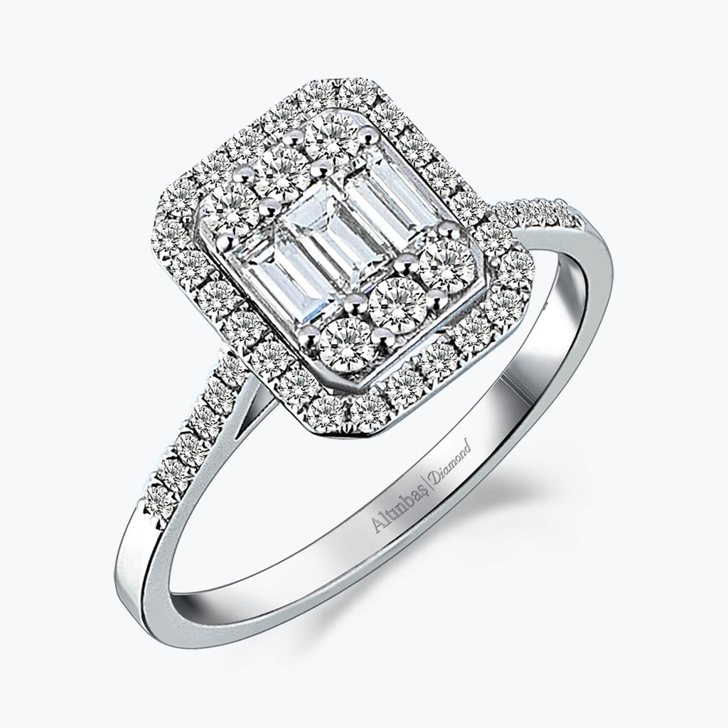 Bague Diamant Baguette