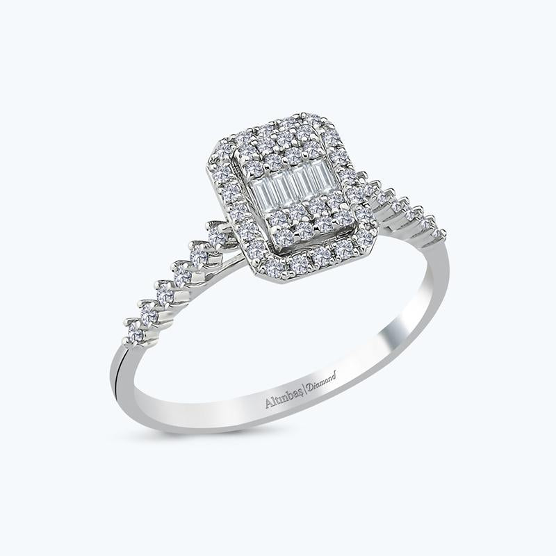 Bague Diamant Baguette