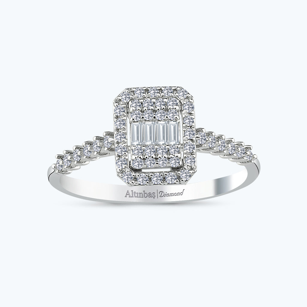 Bague Diamant Baguette