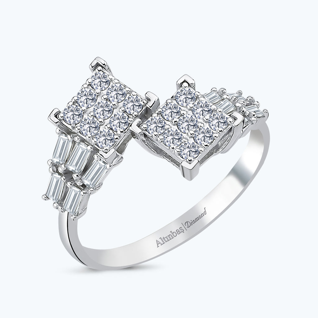 Bague Diamant Baguette