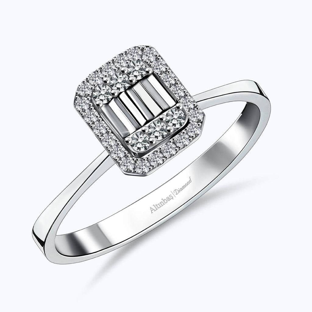 Bague Diamant Baguette