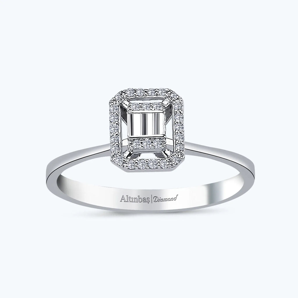 Bague Diamant Baguette