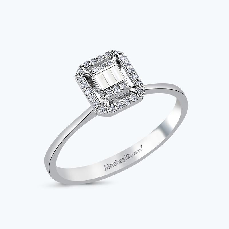 Bague Diamant Baguette