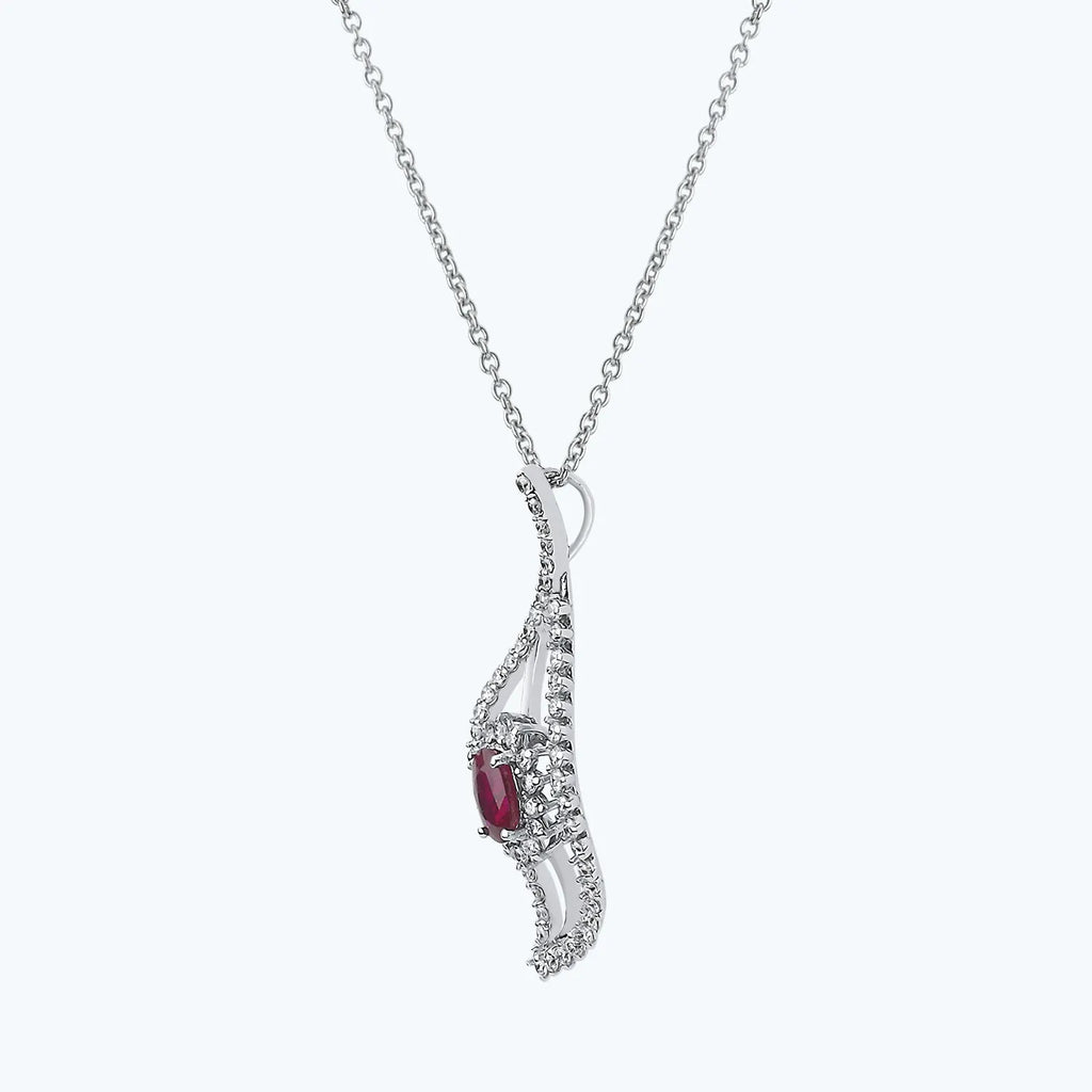 Ruby Diamond Necklace