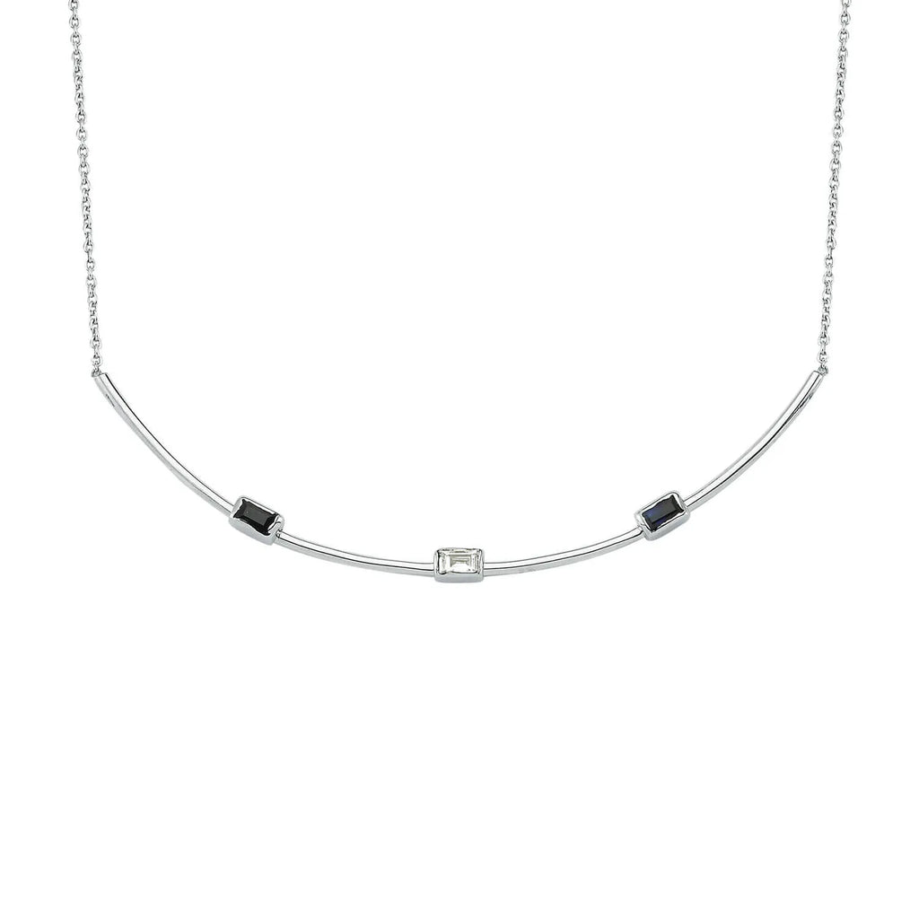 Sapphire Diamond Necklace