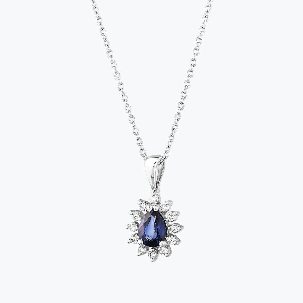 Saphir Diamantkette