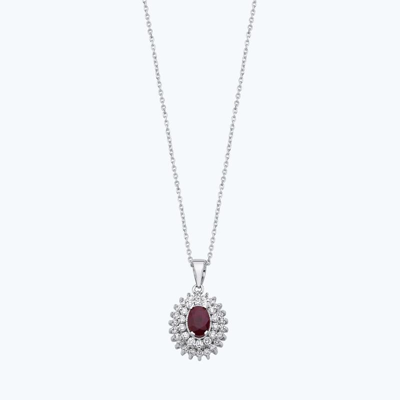 Ruby Diamond Necklace