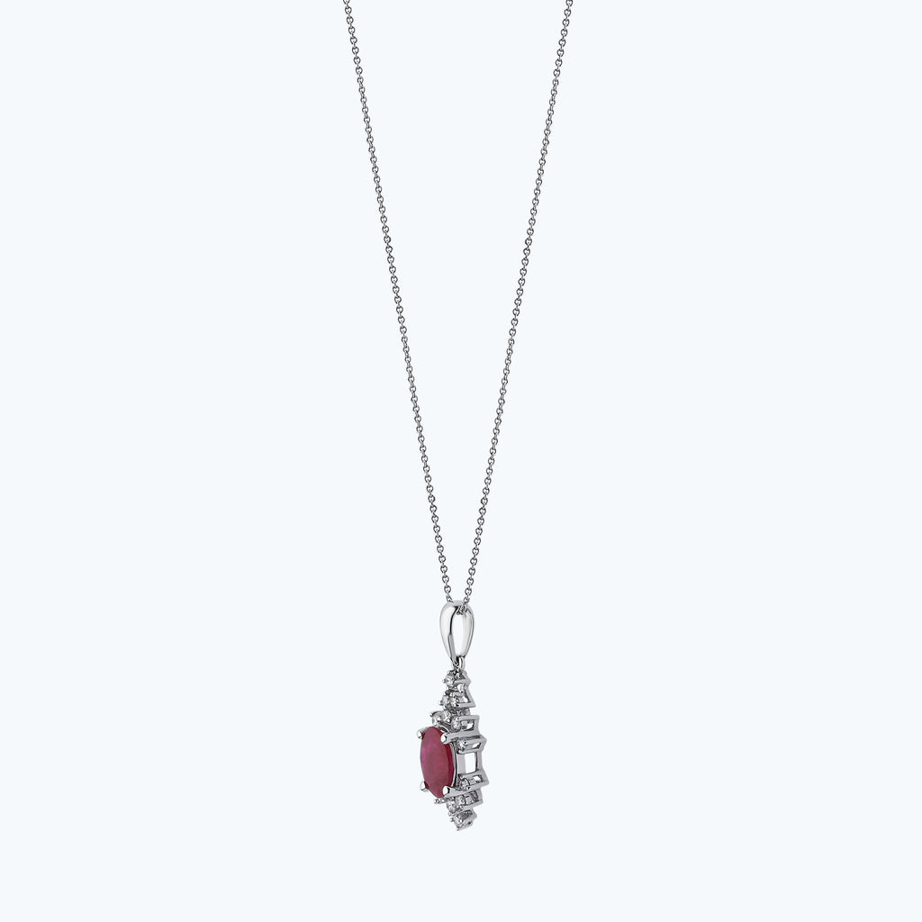 Ruby Diamond Necklace