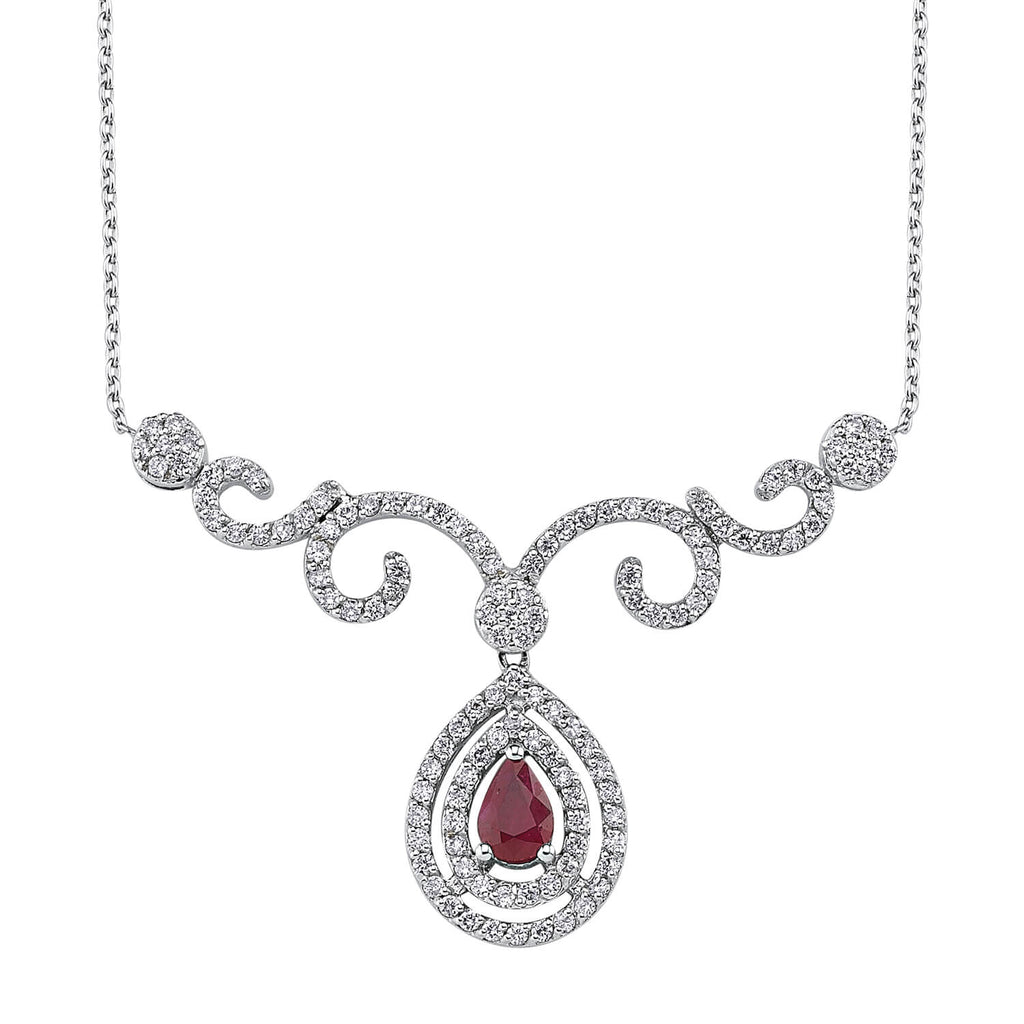 Ruby Diamond Necklace