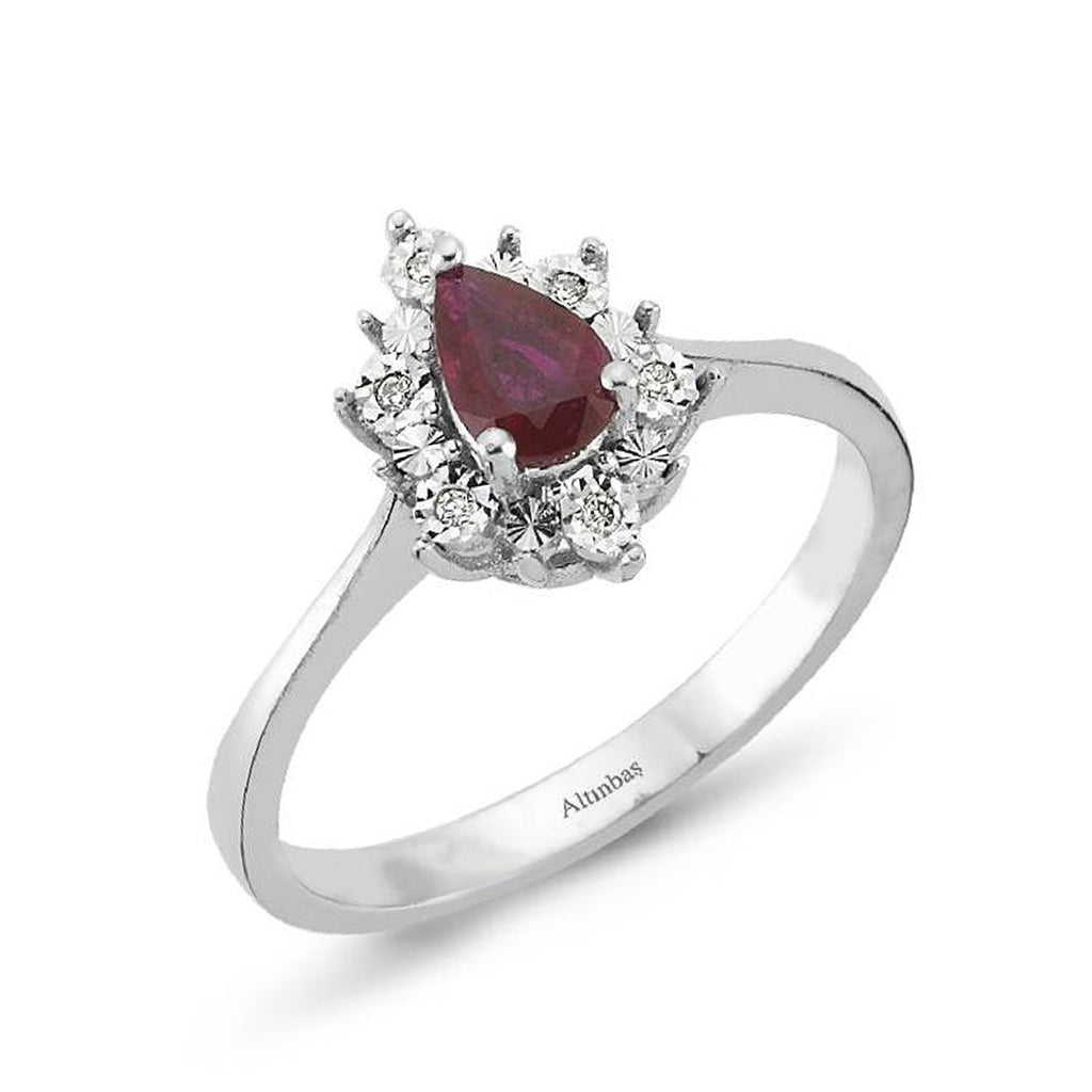 Bague Diamant Rubis