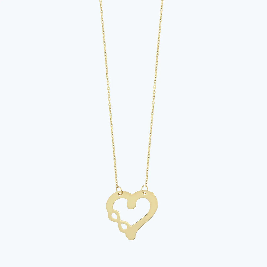 Heart Infinity Gold Necklace